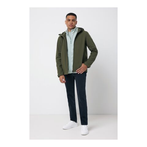 Iqoniq Makalu soft shell herrjacka i återvunnen polyester grön | S