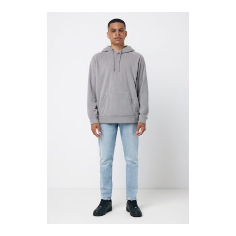 Iqoniq Trivor microfleece hoodie i återvunnen polyester grå | S