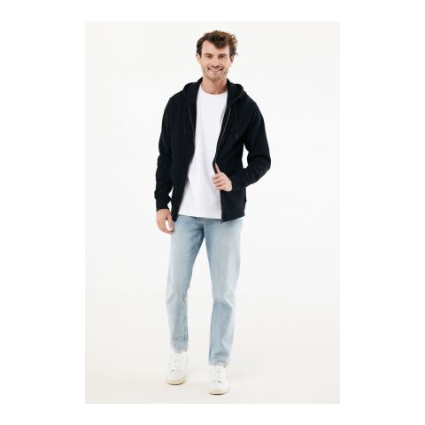 Iqoniq Abisko hoodie med dragkedja i återvunnen bomull svart | XL | Inget reklamtryck | Inte tillgängligt | Inte tillgängligt | Inte tillgängligt