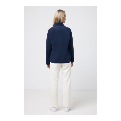Iqoniq Talung microfleece med zipper i återvunnen polyester marinblå | M | Inget reklamtryck | Inte tillgängligt | Inte tillgängligt | Inte tillgängligt