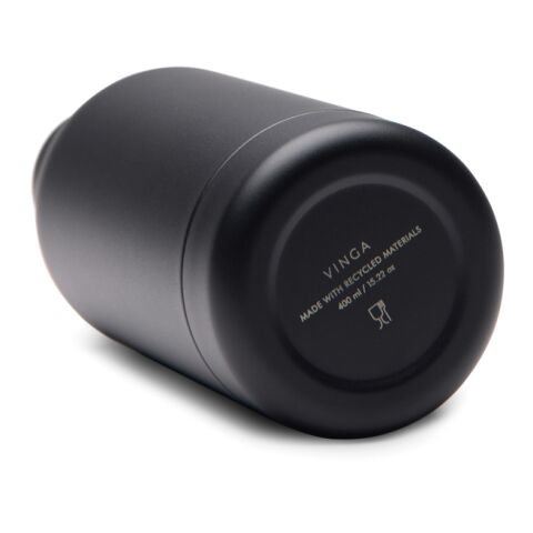 VINGA Parks RCS återvunnet stål flaska, 400 ML svart | Inget reklamtryck | Inte tillgängligt | Inte tillgängligt