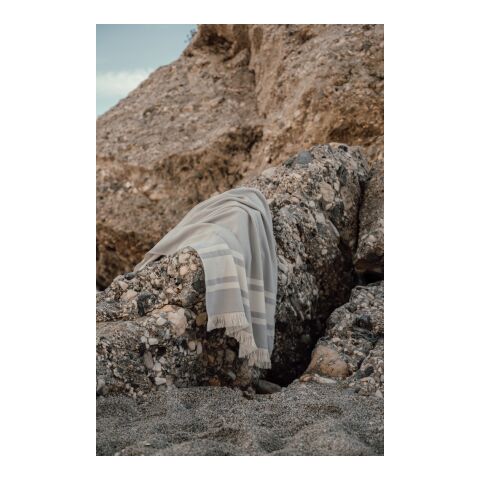 VINGA Tolo hamam frottéhandduk grå-off white | Inget reklamtryck | Inte tillgängligt | Inte tillgängligt | Inte tillgängligt