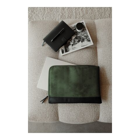 "VINGA Marlow RCS återvunnen polyester 16"" laptopfodral" grön-svart