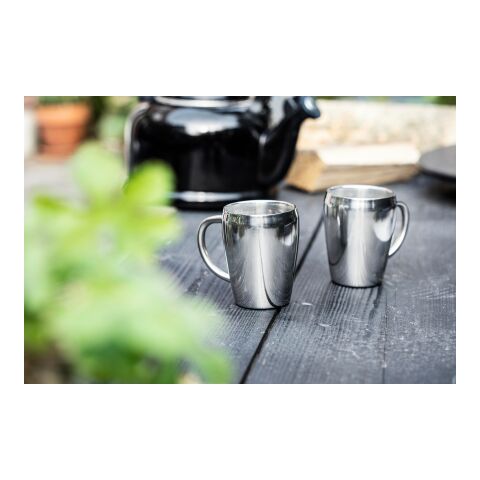 Set om 2 termosmugg (200 ml) Silver