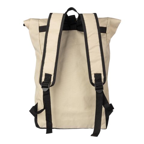 rPET (600D) roll-top backpack Marlene beige | Inget reklamtryck | Inte tillgängligt | Inte tillgängligt