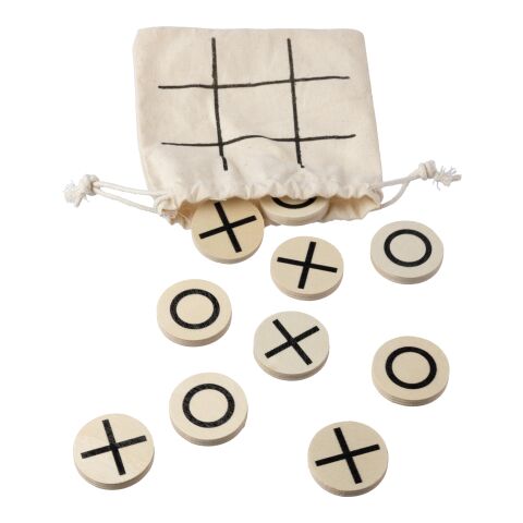 Natural wooden tic-tac-toe game Waltraud beige | Inget reklamtryck | Inte tillgängligt | Inte tillgängligt
