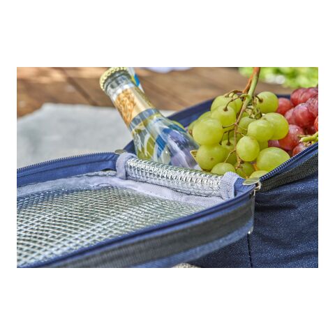 Denim cooler bag Franz Blå | Inget reklamtryck | Inte tillgängligt | Inte tillgängligt