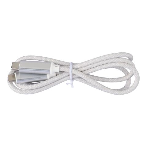 Nylon charging cable 100W Gerd Ljusgrå | Inget reklamtryck | Inte tillgängligt | Inte tillgängligt