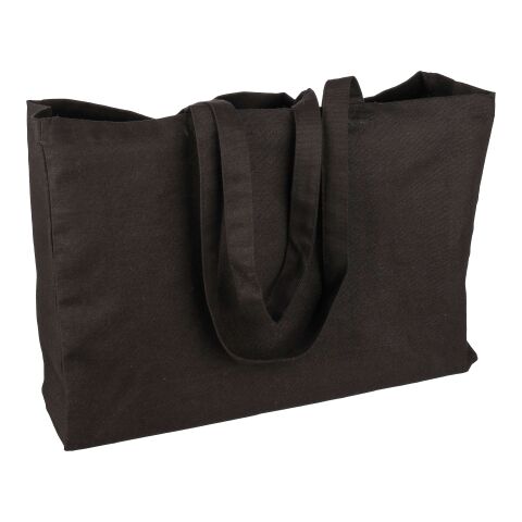Oeko-Tex cotton (280 gsm) shopping bag Hugh Svart | Inget reklamtryck | Inte tillgängligt | Inte tillgängligt