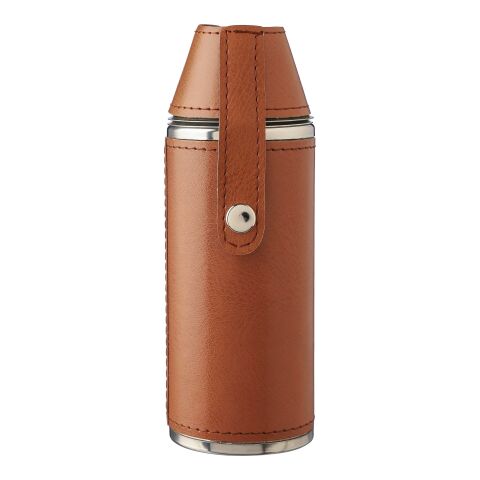Recycled stainless steel flask Brock Brun | Inget reklamtryck | Inte tillgängligt | Inte tillgängligt