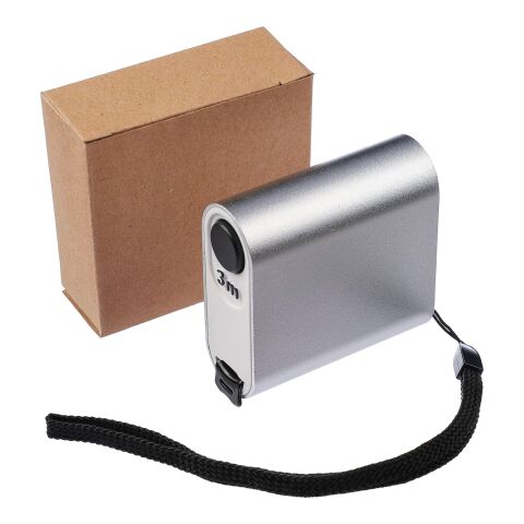 Aluminium tape measure Frances Silver | Inget reklamtryck | Inte tillgängligt | Inte tillgängligt
