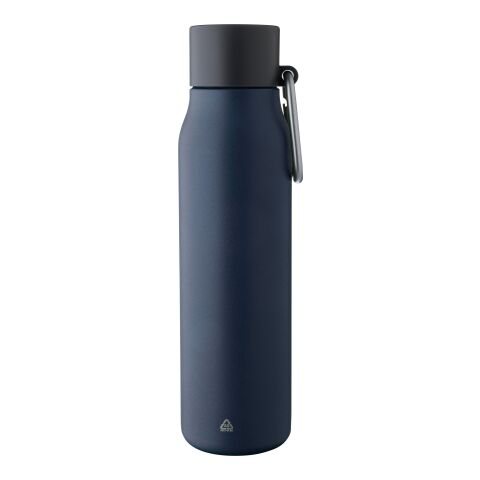 Recycled stainless steel drinking bottle (600 ml) Cassian Vit | Inget reklamtryck | Inte tillgängligt | Inte tillgängligt