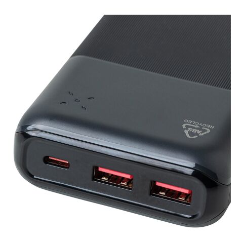 Recycled ABS powerbank Rayen Vit | Inget reklamtryck | Inte tillgängligt | Inte tillgängligt