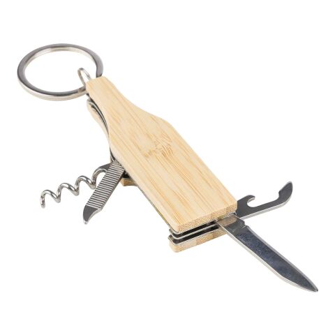 Bamboo multitool keychain Inaya Brun | Inget reklamtryck