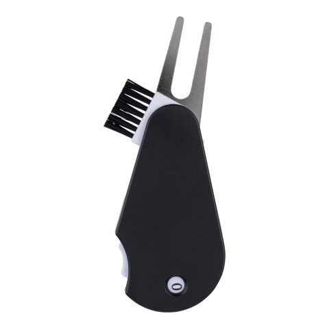 Recycled ABS multifunctional golf tool Suki Svart | Inget reklamtryck