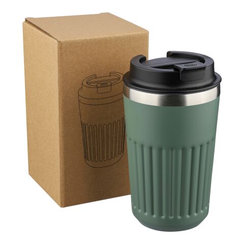 Recycled stainless steel travel mug (400 ml) Chiara Vit | Inget reklamtryck | Inte tillgängligt | Inte tillgängligt