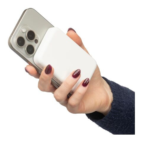 Recycled ABS wireless charger powerbank Miren Svart | Inget reklamtryck | Inte tillgängligt | Inte tillgängligt