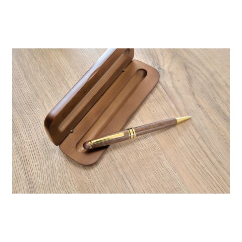 Walnut wooden twist ballpen Noa Brun | Inget reklamtryck | Inte tillgängligt | Inte tillgängligt
