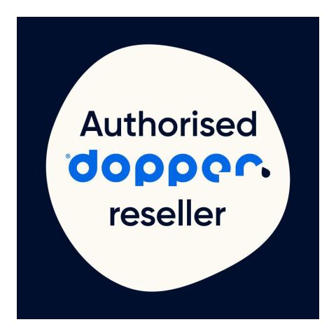 Dopper Steel 800 ml silver/vit | Inget reklamtryck | Inte tillgängligt | Inte tillgängligt