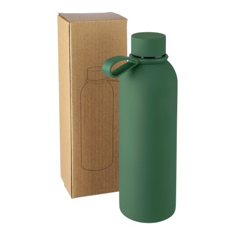 Recycled stainless steel double-walled drinking bottle (500 ml) Sena Grön | Inget reklamtryck | Inte tillgängligt | Inte tillgängligt