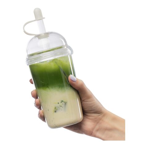 Travel drinking mug 500 ml Glow Transparent