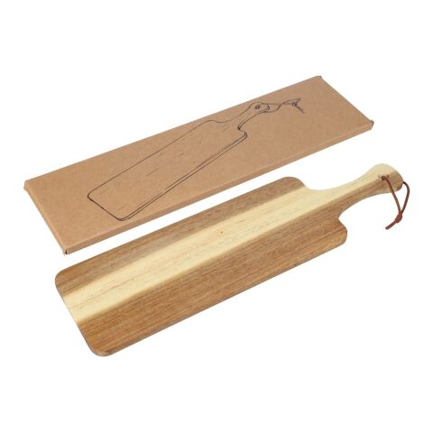 Cutting board Walter | Recycled acacia | With handle Brun
