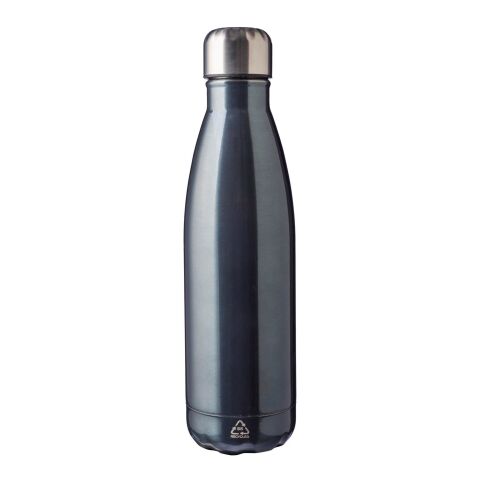Recycled stainless steel single-walled flask 650 ml Cliff Svart