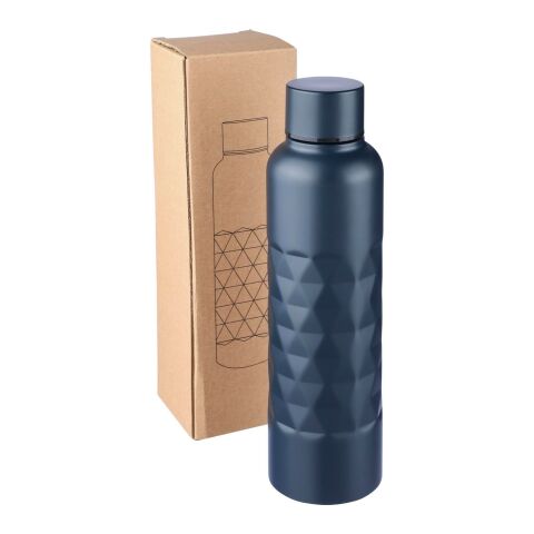 Recycled stainless steel single-walled drinking bottle (800 ml) Talin Svart