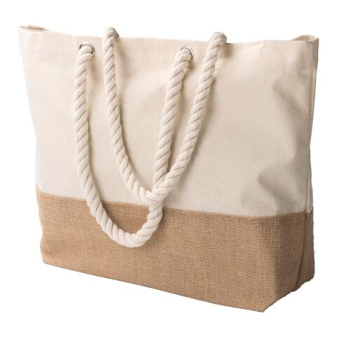 Shoppingväska i bomull Diego beige