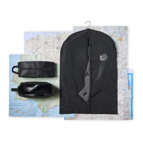 Resegarderob i PEVA med dragkedja Svart | Inget reklamtryck | Inte tillgängligt | Inte tillgängligt