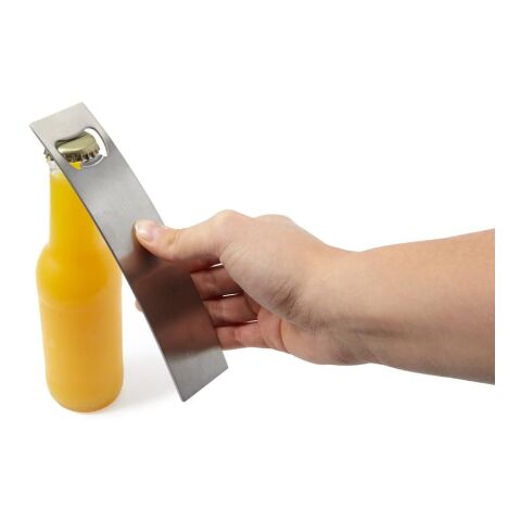 Flasköppnare i rostfritt stål. Silver | Inget reklamtryck | Inte tillgängligt | Inte tillgängligt