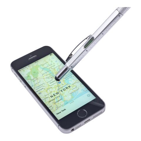 Multifunktionell kulspetspenna Silver | Inget reklamtryck | Inte tillgängligt | Inte tillgängligt