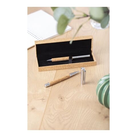 Skrivset i kork Brun | Inget reklamtryck | Inte tillgängligt | Inte tillgängligt