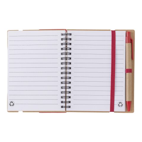 Anteckningsbok i återvunnet papper Röd | Inget reklamtryck | Inte tillgängligt | Inte tillgängligt